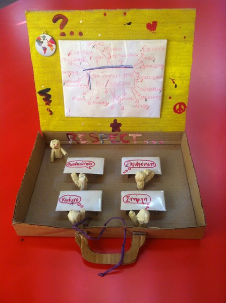 Κατασκευές από δράση "Ένα σχολείο χωρίς βία και εκφοβισμό".. Γυμνάσιο Εγκωμης 