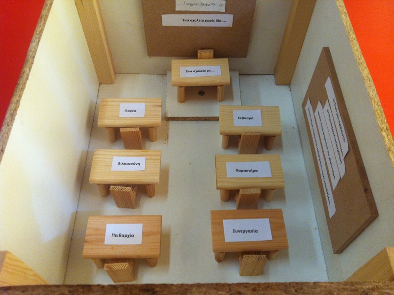 Κατασκευές από δράση "Ένα σχολείο χωρίς βία και εκφοβισμό".. Γυμνάσιο Εγκωμης 