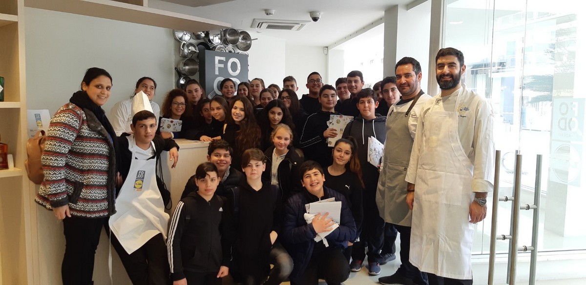 Συμμετοχή του Γυμνασίου Πετράκη Κυπριανού Λάρνακας στο πρόγραμμα. Ετοιμασία «Τέλειων σνακ για το σχολείο», 27/1/2020 